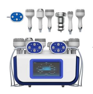 Ultra Cavitation Slimming Equipment Vacuum Therapy Body Machine 80k Ultraljud RF Skin åtdragning av Lipo Laser Machines 6 handtag