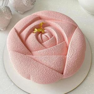 Stampi da forno Fiore di San Valentino Stampi per mousse di rosa in silicone Candela Stampo per torta fondente Strumento da forno