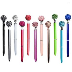 Bling Diamond Ball Ballpoint Pen for Women Grils Student Wedding Bridal Decor Decor Office Dostawa wielokolorowa hurtowa k1