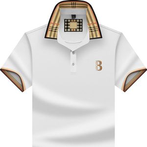 Дизайнерская мужская роскошная футболка-поло Мужская поло Мужская летняя рубашка Футболка с вышивкой High Street Trend Shirt Верхняя футболка M-4XL