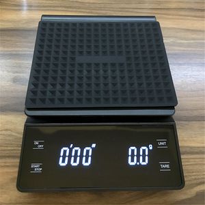 Hushållsskalor Elektroniska köksskalor med timer Precision Digitala skalor Smart kaffeskala Hushållens matvåg Vikt Skala 3 kg/0,1 g 230426