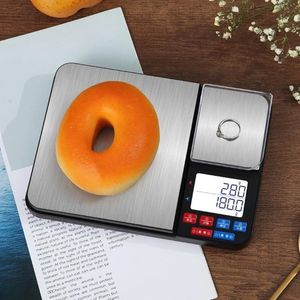 Bilancia domestica Bilancia da cucina digitale per alimenti Bilancia multifunzione da 10 kg Bilancia doppia in acciaio inossidabile Spegnimento automatico per uso domestico 230426