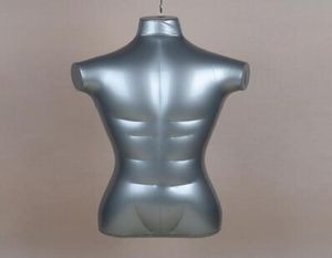 Ganze 74CM halber Torso Dickerer Abschnitt aufblasbarer Körper Schaufensterpuppen Körper männliches Modell Büste ohne ArmeManiquis Para Ropa M000122996991