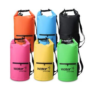 Outdoor Bags PVC 5L 10L 20L Waterproof Bag Dry Swimming Backpack Sack Storage For Travelling Rafting Boating Kayaking Backpacks