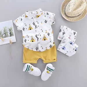 Clothing Sets Children's Summer New Boy Baby Children Short Sleeved Two Piece Trend