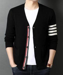 YH011 Herren Designer Pullover Strickjacke Slim Fit Langarm V-Ausschnitt Herbst Herren Pullover