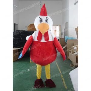 Yetişkin boyutu büyük tavuk maskot kostüm karikatür tema karakter karnaval unisex cadılar bayramı doğum günü partisi erkekler için süslü açık kıyafet