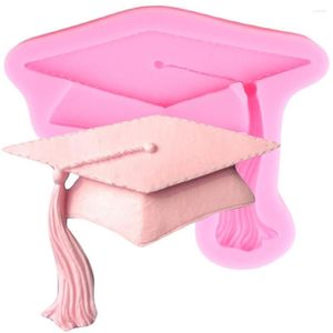 Backformen Bachelor Cap Silikonform Cupcake Topper Fondant Formen DIY Graduierung Kuchen Dekorieren Werkzeuge Süßigkeiten Schokolade Gumpaste