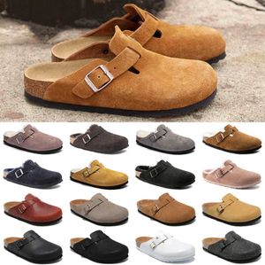 Sandały Top Designer Birk Clogs Men Boston Boston jesienna zima unisex miękka skóra Fell Naturals Hombres Mjeres Slowers Outdoor Indoor Motor Prąd 60ESS