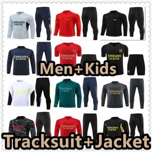 23 24 Tracksuit Pepe Saka Pink Arsen Football Soccer Jerseys 2023 2024 Gunners Training Suit Odegaard Thomas Tierney Smith Rowe Men barn sportkläder