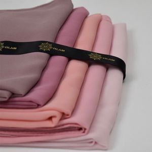 Hijabs hijab Scarf 72175см простые шифоновые шарфы для женщин мусульманский фазин ислам.