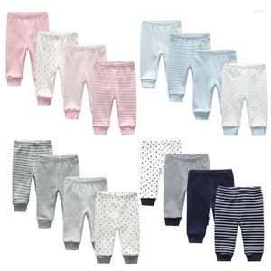 Trousers 4PCS LOT Born Pants Cartoon Four Seasons Baby Cotton Soft Girl Boy 0-24M