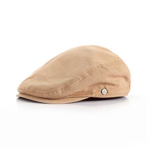 Berretto regolabile in cotone Donna Uomo Casual Berretto da strillone Berretto da edera piatto Morbido tinta unita Guida Cappello da tassista Cappelli neri crema unisex