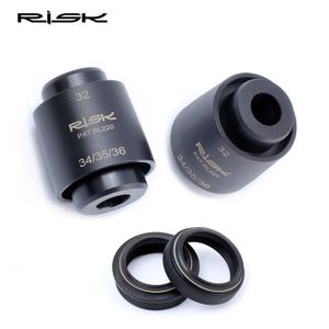 Gruppi bici RISK Mountain Suspension Forcella anteriore Guarnizione olio Strumento di installazione polvere 32343536mm MTB Bicicletta Ammortizzatore Strumenti 230425