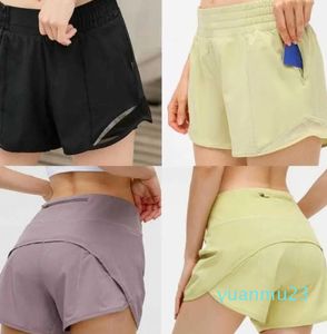 Damen-Yoga-Shorts, Hotty Hot Pants, Tasche, schnell trocknend, beschleunigt Sportkleidung, Sport-Outfit, atmungsaktiv, Fitness, hohe elastische Taille