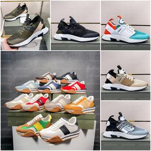 Sapatos James Sneakers Designers Tomford Retro Neoprene Camurça Jago Homens Esportes Tamanho 35-45