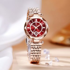 Women Heart of the Ocean Quartz Watches High Quality Luxury Watch Calender Starry Diamond Face Solid Steel Waterproof Watch