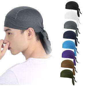 Outdoor Hats Cycling Hat Under Helmet Quick Dry Pure Cap Head Scarf Summer Men Running Riding Bandana Headscarf Ciclismo Pirate 230425