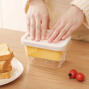 Storage Bottles Attractive Butter Cutter Box Burr-free Slicer Container Stainless Steel Cheese Kitchen Gadgets