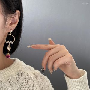 Stud Earrings Earring Woman Hollow Out Colorful Water Drop For Women Party Korean Fashion Trend Wedding Metal Accesorios Jewelry