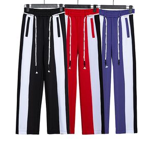 Erkek Kadın Pantolon Spor Pantolon Tasarımcıları Takipler Gevşek Ceket Ceketleri Hoodies Swearpants Gökkuşağı Drawstring Fermuar Pantolonlar Günlük-Xl