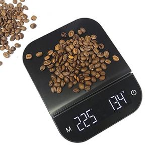 Hushållsskalor Kök kaffeskala Automatisk timing manuell kaffeskala 3 kg / 0,1 g hushållens kökskala 5 kg / 0,1 g rostfritt järnskala 230426
