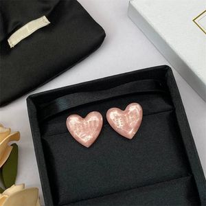 Модельер-дизайнер сердечный серьге 18 тыс. Для женщин пронзительные ювелирные подарки Женские аксессуары дизайнерские ювелирные ювелирные серьги в форме сердца DHL бесплатно