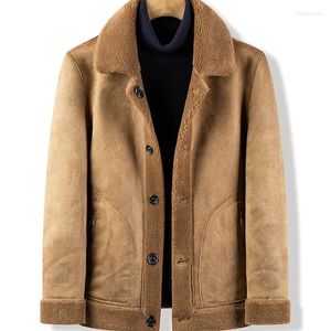 사냥 재킷 양면 짧은 코트 야외 캠핑 여행 스포츠 양고기 양털 양털 양털 양털 겨울 윈드 브레이커