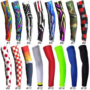 Aquecedores da perna do braço Ciclismo de alta qualidade Pro Team UV Sun Protetive Sleeve Bicycle Bicycle Racting Racing MTB Bike Compression Bands 230425