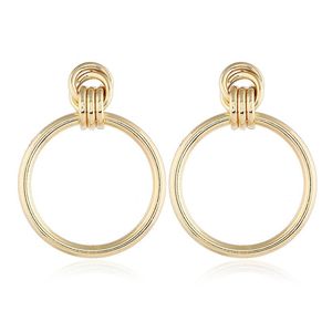 Studörhängen Doreen Box Fashion KC Gold Color Circle Style CONCISE Accessories Charms 6.6cm (2 5/8 