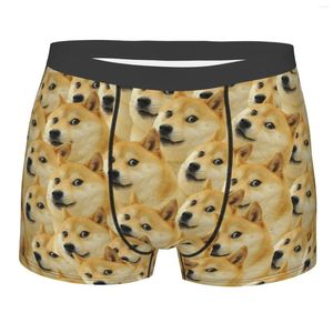 Onderbroek Funny Dog Christmas Mens Underwear Dubbele zijkanten Gedrukte zachte ademende machine wasboks voor mannen Print Boxers shorts