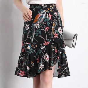 Stage Wear Latin Dance Skirt Women Practice Clothes Summer Chiffon Club Prom Ballroom Tango Dress For Ladies 689