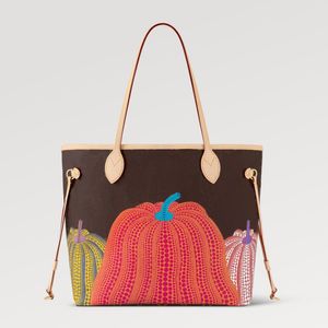 Fashion Tote Bag Versátil Bolsa de Letra Classic Letter de Letter Pumpkin Print Design Bolsa