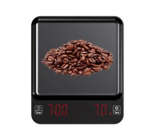 Hushållsskalor Handbryggt kaffeskala Hushållen Liten elektronisk Touch Weight Scale Kök Skala med timer 230426