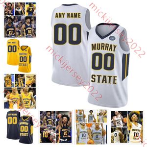 Murray State Racers Basketball Jersey 11 Justin Morgan 13 Kenny White Jr. 14 Brian Moore Jr. 22 Sam Murray II Customled College Mens Murray State Maglie