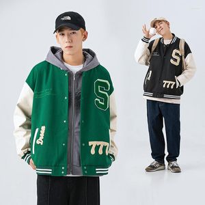 Men's Jackets Couple Spring And Autumn Coat Tide Brand Thin Baseball Uniform Men's Trend Hip-hop Loose All-match Casual Cardigan Jacket