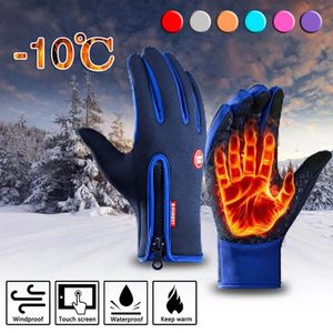 2023 Winter Warm Man Touchscreen Gloves Ski Outdoor Waterproof Non-Slip Fishing Gloves Women Windproof Sport Riding Gloves