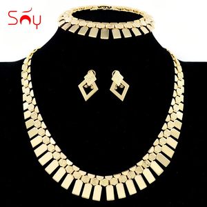 Beaded Necklaces Sunny Jewelry Bohemia Collar Set Fashion Necklace Earrings Bracelet For Women Wedding Findings 231124