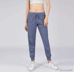 Lulu Pantaloni da Yoga da Donna Pantaloni da Yoga ad Asciugatura Rapida con Coulisse da Corsa Lululemen Pantaloni Sportivi da Ballo Sciolti Jogger per Ragazze