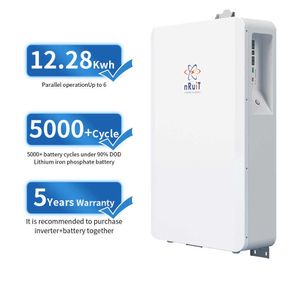 NRUIT POWERWALL 48V 100AH ​​176AH 200AH 300AH Hem Batteri Backup Djup Cykel för 5KW 10KW 12KW 15KW Solenergisystem