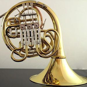 Roffee Y60 Symphony Orchestra Brass Gold Lacquer F Tone BB 4キーダブルフレンチホーン