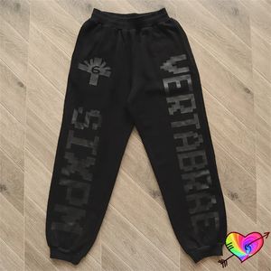 Calças masculinas preto vertabrae 6 sweatpants homens mulheres 3d puff impressão de alta qualidade seis joggers calças 231127