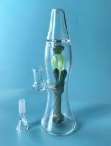 Lampada lava Bottiglia di vetro Bong Piccolo tubo dell'acqua Bong in vetro colorato Acqua 145mm Giunto femmina Olio Dab Rig con ciotola di vetro9911173