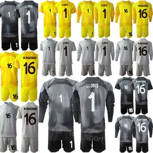 Nationalmannschaft 22-23 Französisch GK Kinder Alphonse Areola Trikot Fußballset Langarm Torwart Mike Maignan Peyraud-Magnin Hugo Lloris Steve Mandanda Fußballtrikot