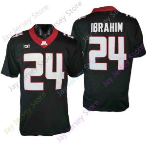 Jerseys University 2024 New NCAA Minnesota Golden Gophers Jerseys 24 Mohamed Ibrahim College Football Jersey Schwarz Grau Größe You High