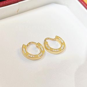 Ciondoli per orecchini LOVE per donna designer di gioielli in argento pregiato placcato in oro 18 carati 925 argento marchio di gioielli di lusso regalo di moda per la fidanzata 003