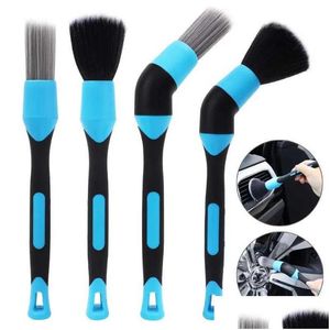 Car Badges Interior Detail Cleaning Brush 4 Styles Elbow Swee Tools Dashboard Air Outlet Wheel Rim Washing Brushes Drop Delivery Autom Otuwn