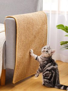 Scratchers Cat Kitten Scratch Board Pad Sisal Toy Sofa Furniture Protector Cat Claw Care Product Cats Scratcher Paw Pad with Invisible Nail