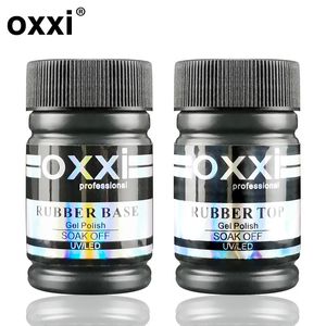 Nail Gel OXXI 30ml Semi-permanent Base and Top Coat for Gel Polish Nail Art Hybrid Nail Polish uv led Rubber Top Coat y Base Coat Gellac 231127