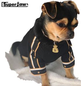 Jackor Fashion Pet Dog Hoodie Tshirt kläder för små medelstora hundar franska bulldog Yorkie Schnauzer Chihuahua Pug Jacket Coat LXC04